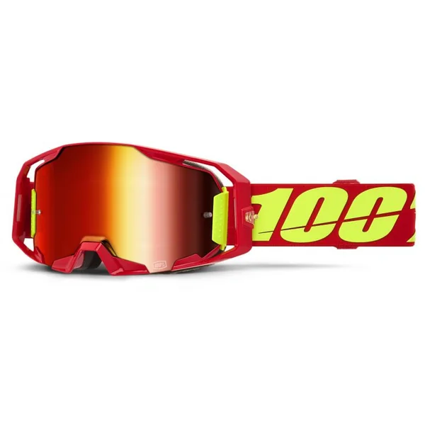 100 Percent Armatic Red Mirror Lens Goggles