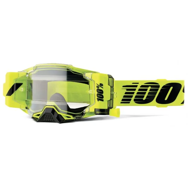 100 Percent Armega Forecast Neon Yellow Goggles