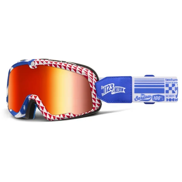 100 Percent Barstow Art 123 Klan Mirror Lens Goggles