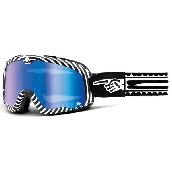100 Percent Barstow Race Death Spray Mirror Lens Goggles