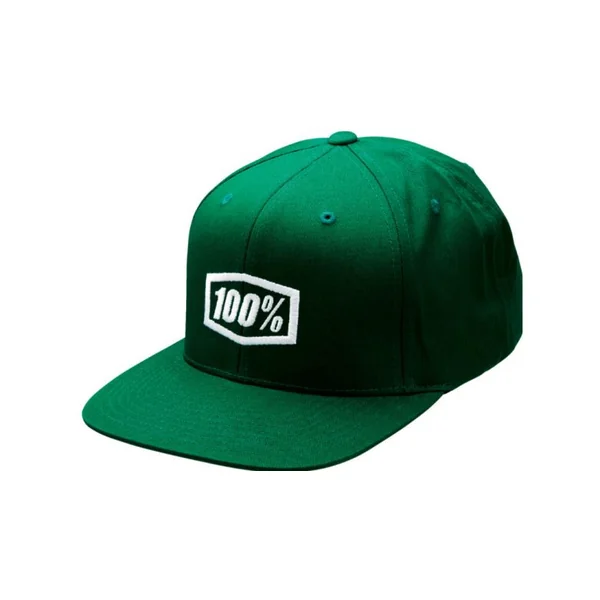 100 Percent Icon Snapback Forest Green Hat