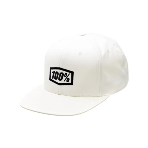 100 Percent Icon Snapback White Hat
