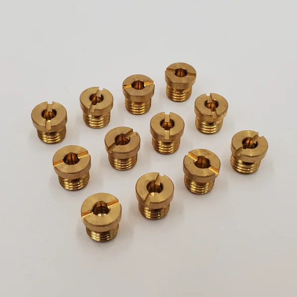 12-Piece Main Jet Assortment Kit for S&S Cycle Super “B”, “L”, “G” and “E” Carburetors - Main Jet Sizes .062", .064", .066", .070", .072", .074", .076", .078", .080", .082", .084" ALL JETS ARE MARKED