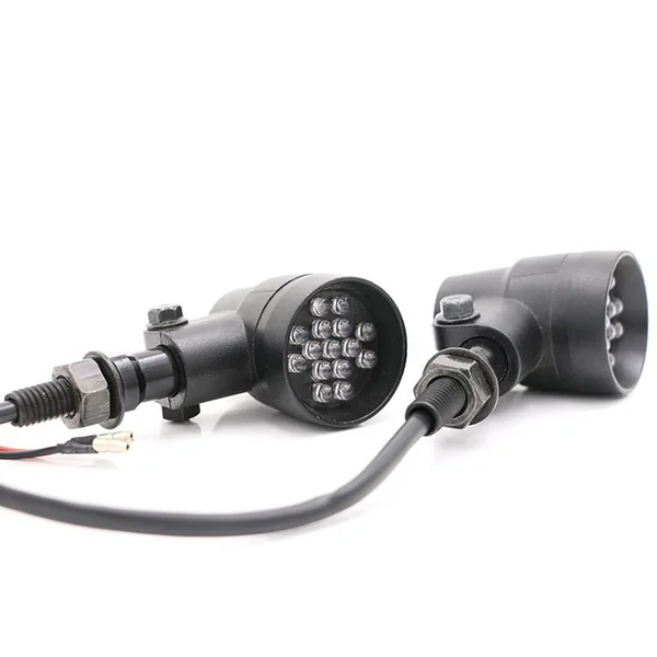 12V LED Metal Black Indicator Set - Image 7