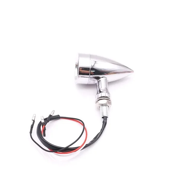 12V LED Metal Chrome Indicator Set (Bullet Stye With Mesh) - Image 5