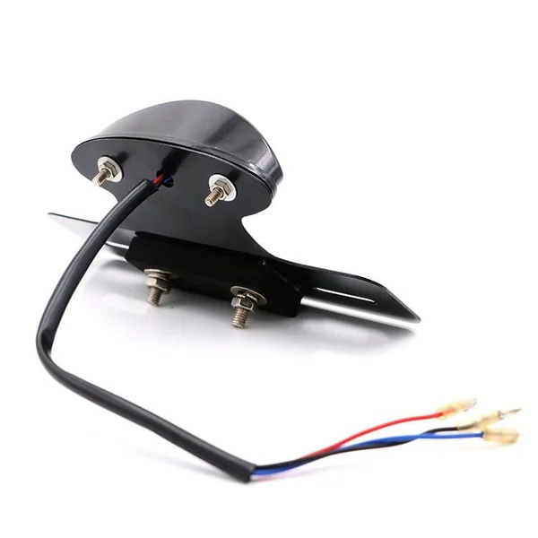 12V LED Rear Cat Eye Stop & Tail Light With Number Plate Bracket - Image 3