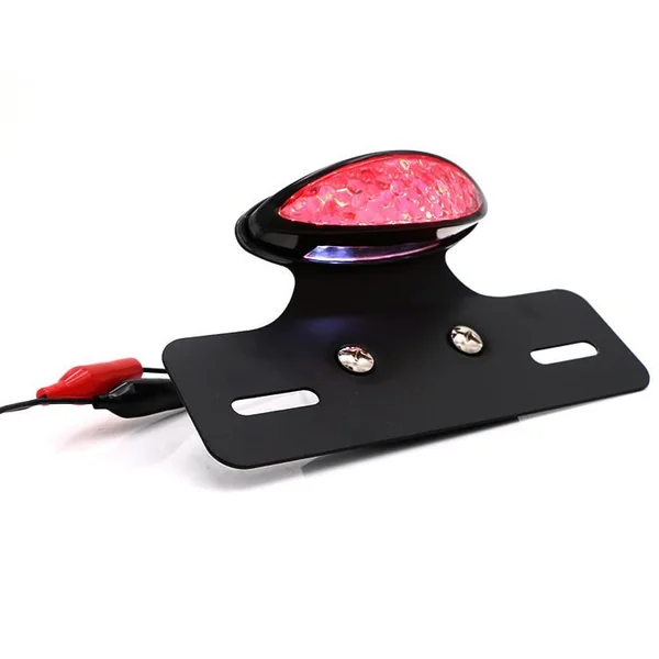 12V LED Rear Cat Eye Stop & Tail Light With Number Plate Bracket - Image 5