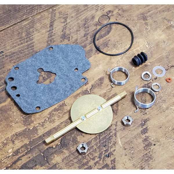 16-Piece S&S Cycle Super E Carburetor Body Rebuild Kit with Accelerator Pump Boot/Bellows, O-Rings, Float Bowl Gasket, Throttle Shaft w/Return Springs & Throttle Plate/Butterfly for Harley Models