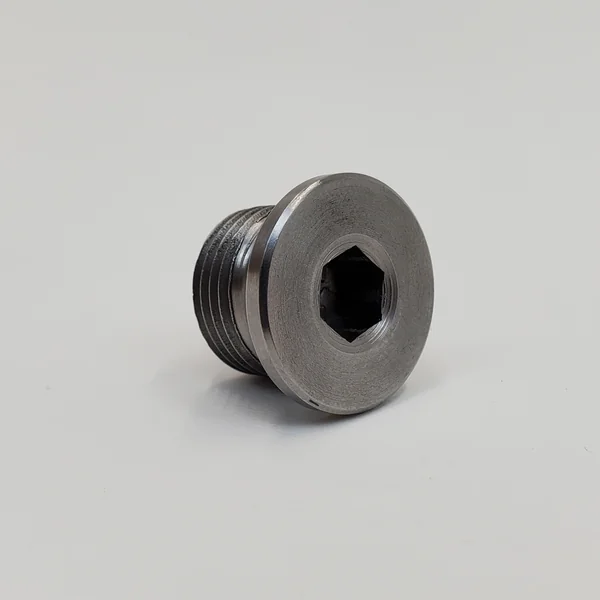 18mm Oxygen Sensor Eliminator Threaded Plug for Harley Exhaust Systems – 18MM x 1.5 Thread Socket Head Threaded Plug