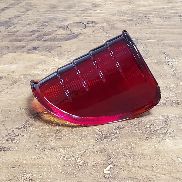 1939-1948 Harley Beehive Tail Light Replacement RED GLASS LENS - Replaces HD# 68090-39T - Harley Motorcycle Chopper Bobber - Image 2