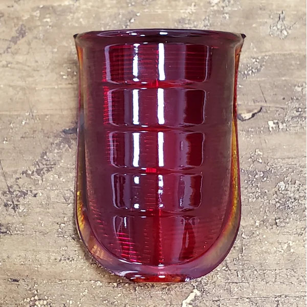 1939-1948 Harley Beehive Tail Light Replacement RED GLASS LENS - Replaces HD# 68090-39T - Harley Motorcycle Chopper Bobber - Image 3