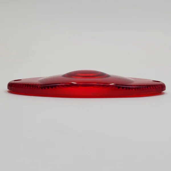 1939-1948 Harley Cat Eye Tail Light Replacement RED Plastic Lens - Replaces HD# 68090-39T - Image 4