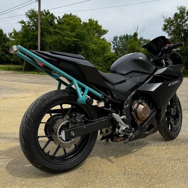 2013-Current Honda CBR 500 Subframe with Titanium Slider - Image 4