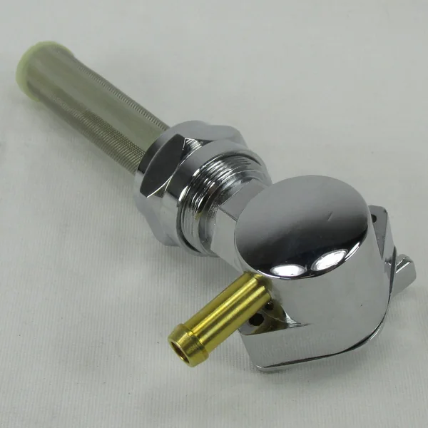 22mm Petcock with 90 Degree Elbow - Chrome, For Use with 1/4" ID Fuel Hose - Replaces Harley Davidson Part #62168-81 - Image 11