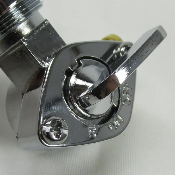 22mm Petcock with 90 Degree Elbow - Chrome, For Use with 1/4" ID Fuel Hose - Replaces Harley Davidson Part #62168-81 - Image 4