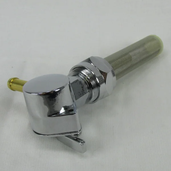 22mm Petcock with 90 Degree Elbow - Chrome, For Use with 1/4" ID Fuel Hose - Replaces Harley Davidson Part #62168-81 - Image 8