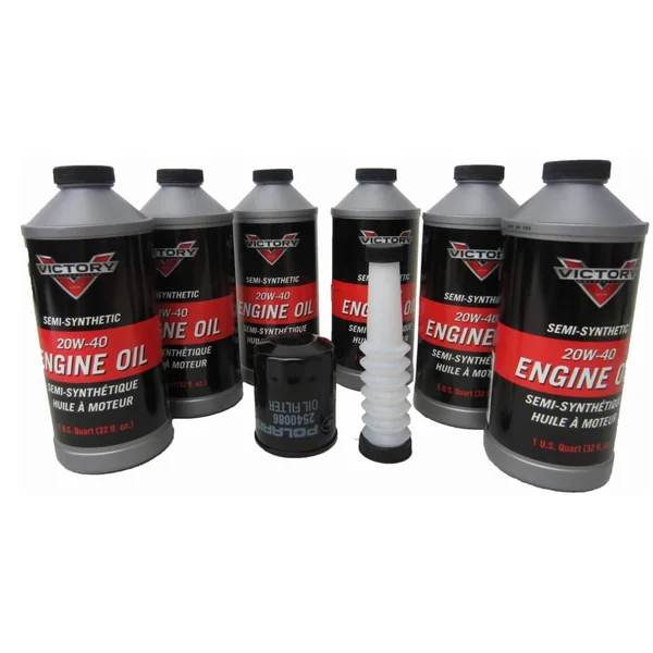 2873551 OIL CHANGE KIT VICTORY 92 CUBIC INCH V92 INCLUDES 6 QUARTS OIL FILTER DRAIN WASHER