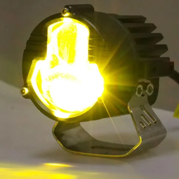 2 Pcs Motorcycle Motorbike Driving Spot Lights Fog Headlight Lamp Light - Image 3