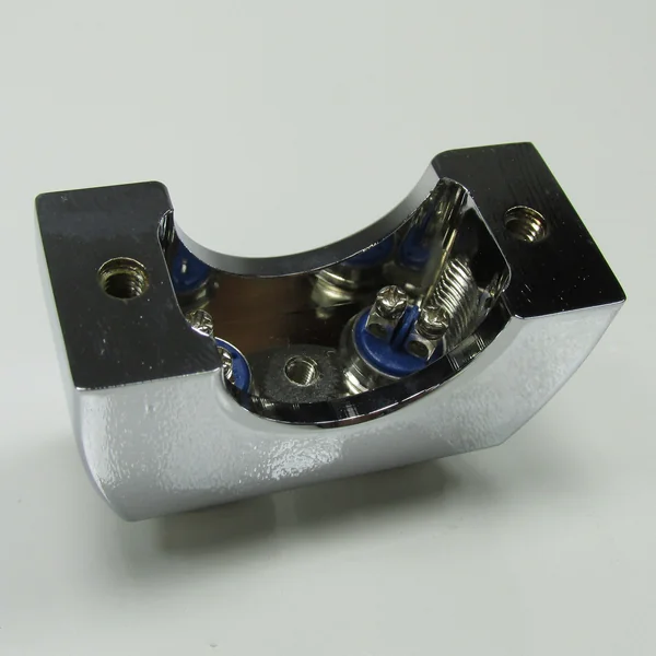 2-Button Switch Block for 1" Handlebars - Chrome Billet Aluminum - Internally Wire Horn and Starter Switches - Image 11