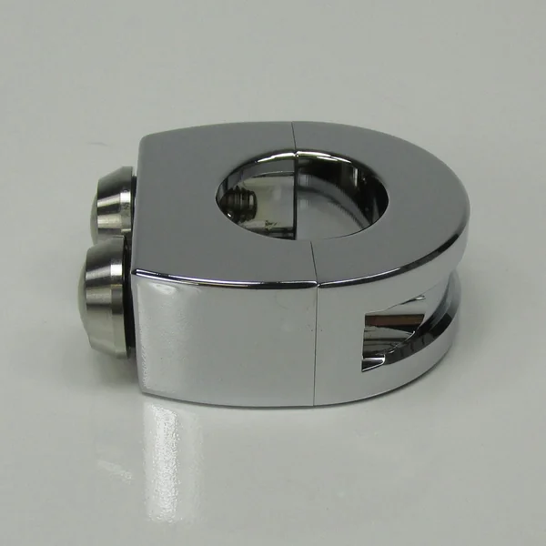 2-Button Switch Block for 1" Handlebars - Chrome Billet Aluminum - Internally Wire Horn and Starter Switches - Image 7