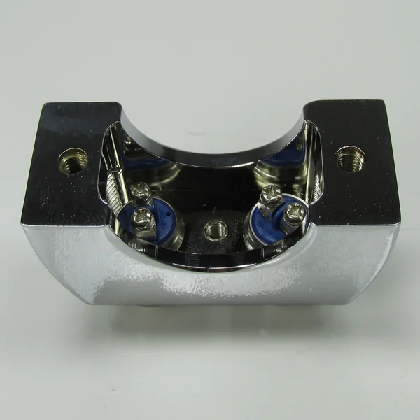 2-Button Switch Block for 1" Handlebars - Chrome Billet Aluminum - Internally Wire Horn and Starter Switches - Image 10