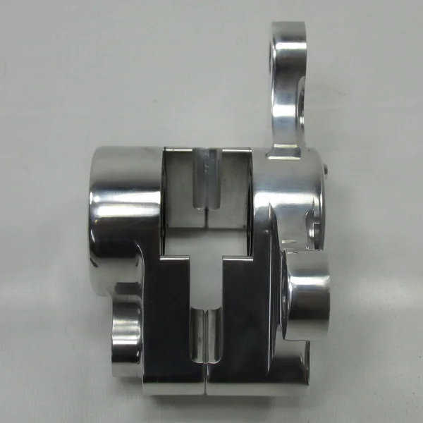 2-Piston Billet Aluminum Brake Caliper with Pads - Vintage Design - Polished or Chrome - Image 7