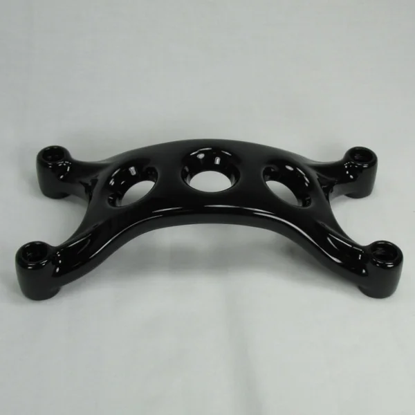 39mm Fork Brace and Fender Support Mount - Gloss Black - For 2010 and Up Harley Sportster 48 XL and 1200X Models - Image 3