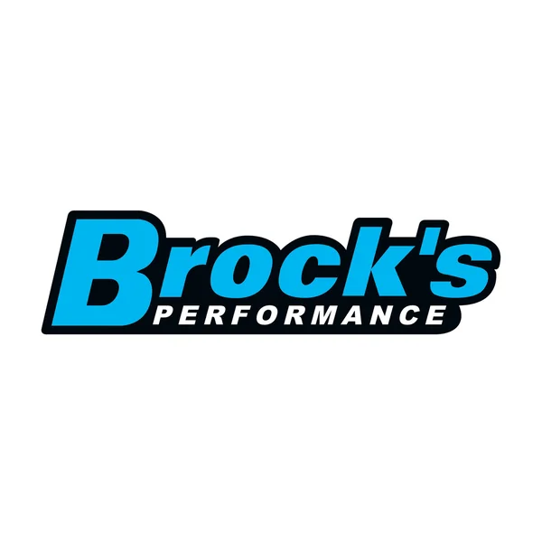3 x 12'' Brock's Decal Brock's Blue on Black