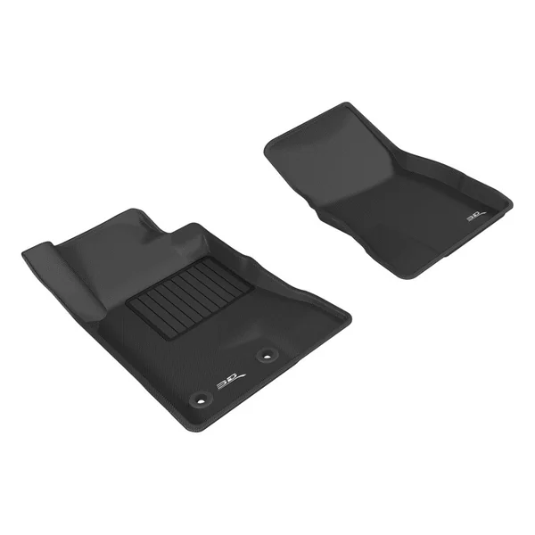 3D MAXpider Kagu All-Weather Floor Liners, Front and Rear, Black2015-2026 Ford Mustang