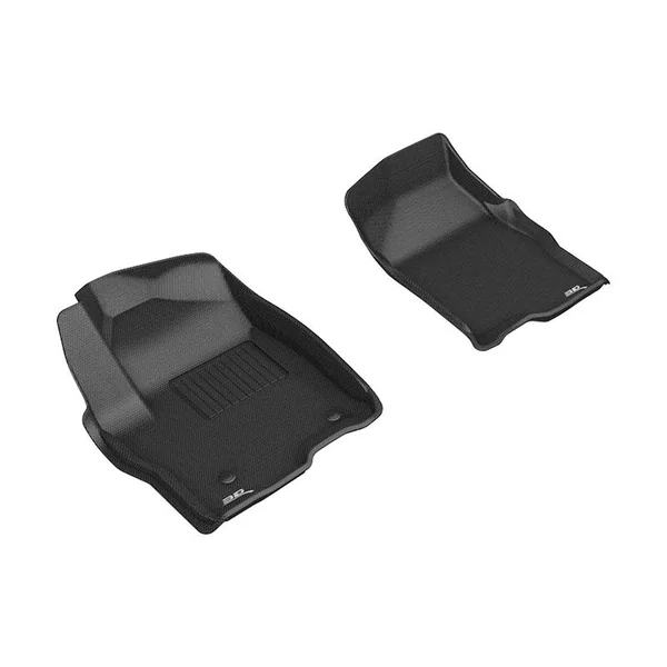 3D MAXpider Kagu All-Weather Floor Liners, Front, Black2019-2023 Silverado - GMC Sierra 1500 Double & Crew Cab