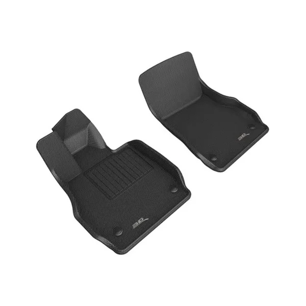 3D MAXpider Kagu All-Weather Floor Liners, Front, Black2020-2026 C8 Corvette