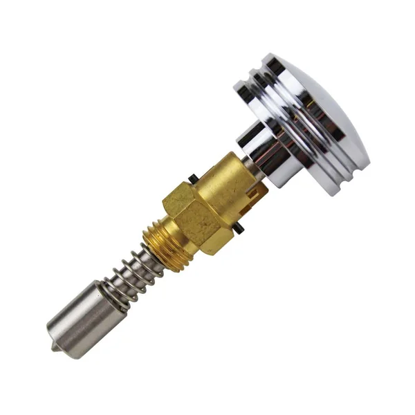 3-Position Carburetor Enrichment Knob for S&S Super "E" & "G" Carburetors - Chrome - Grooved