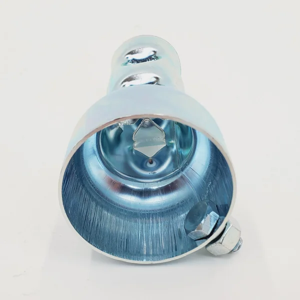 4” SHORT Exhaust Baffle for 2" OD Exhaust Pipes & Mufflers – Noise Reducer/Silencer - SOLD AS A PAIR w/Mounting Nut & Bolt – Galvanized Steel – Motorcycle, Harley, Chopper, Bobber, Cafe Racer - Image 6