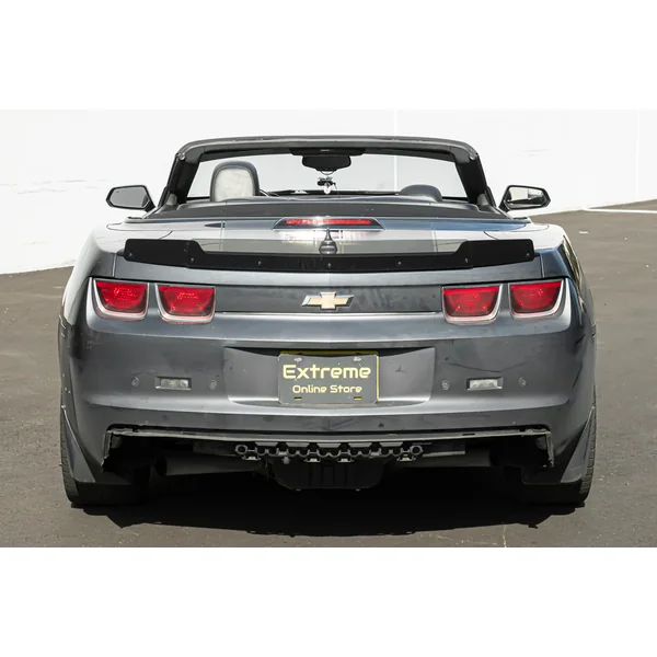 5th Gen Camaro Rear Spoiler Wickerbill Extension, Smoked2010-2013 Camaro w/ Flush Mount Rear Deck Spoiler - Image 4