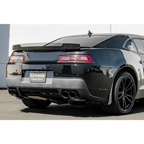 5th Gen Camaro Rear Spoiler Wickerbill Extension, Smoked2014-2015 Camaro w/ Rear Decklid Spoiler - Image 4