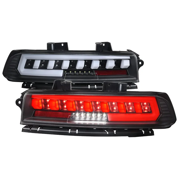 5th Gen Camaro Red LED Sequential Tail Lights, Black Housing2014-2015 Camaro w/ Factory LED Tail Lights