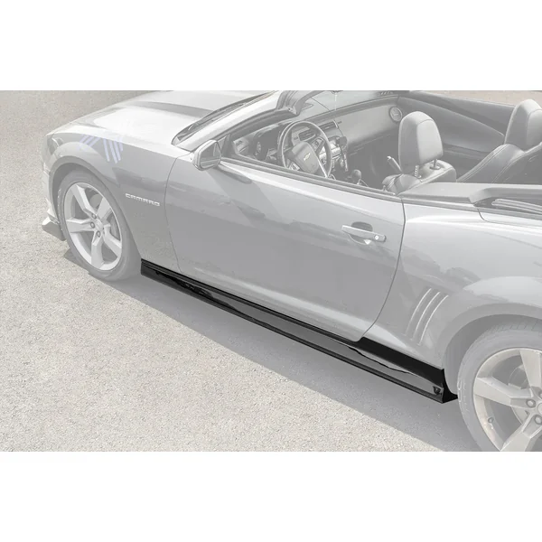 5th Gen Camaro ZL1 Package Side Skirts Panel Extension, Gloss Black2010-2015 Camaro Non-ZL1