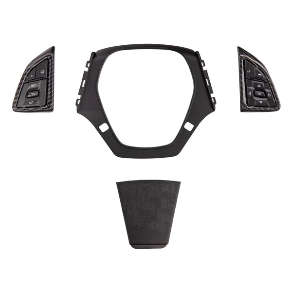 6th Gen Camaro Carbon Fiber Steering Wheel w/ Button Cover, Alcantra Grips2016-2024 Camaro - Image 2