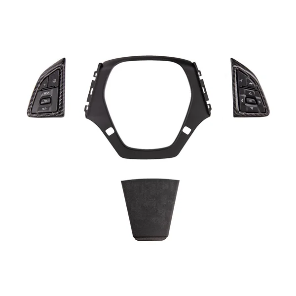 6th Gen Camaro Carbon Fiber Steering Wheel w/ Button Cover, Perforated Leather Grips2016-2024 Camaro - Image 2