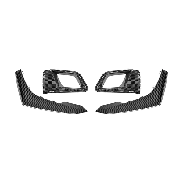 6th Gen Camaro Front Air Duct Bezels & Side Canards, Carbon Fiber2017-2024 Camaro ZL1 - Image 2