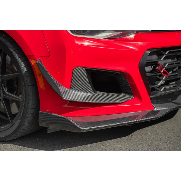 6th Gen Camaro Front Air Duct Bezels & Side Canards, Carbon Fiber2017-2024 Camaro ZL1 - Image 7