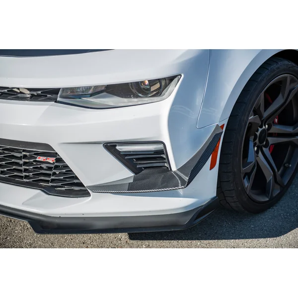 6th Gen Camaro Front Bumper Side Canards, Hydro-Dipped Carbon2016-2018 Camaro SS