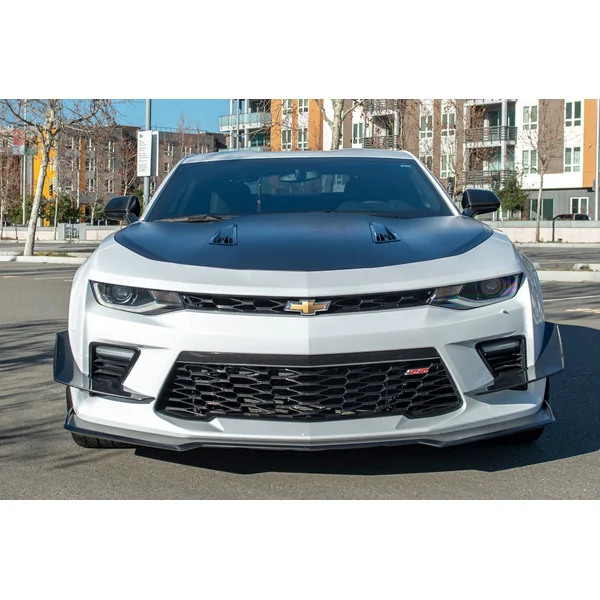 6th Gen Camaro Front Bumper Side Canards, Hydro-Dipped Carbon2016-2018 Camaro SS - Image 3