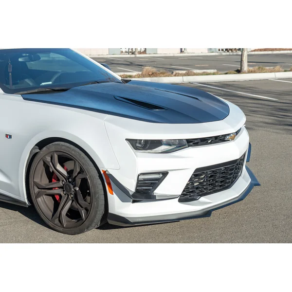 6th Gen Camaro Front Bumper Side Canards, Hydro-Dipped Carbon2016-2018 Camaro SS - Image 5