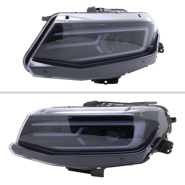 6th Gen Camaro Projector Headlights w/ LED Bar & Sequential Turn Signal, Chrome Housing w/ Smoked Lens2016-2018 Camaro w/o HID Headlights - Image 4