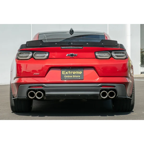 6th Gen Camaro Rear Spoiler Wickerbill Extension, Smoked2016-2024 Camaro SS/1LE w/ Rear Decklid Spoiler - Image 3