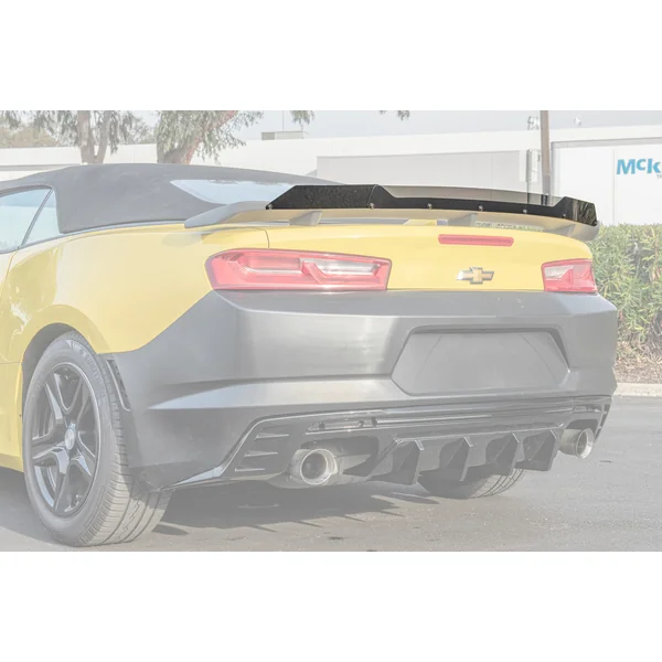 6th Gen Camaro Rear Spoiler Wickerbill Extension, Smoked2016-2024 Camaro SS & ZL1 w/ Factory GM Spoiler