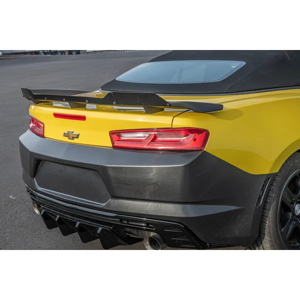 6th Gen Camaro Rear Spoiler Wickerbill Extension, Smoked2016-2024 Camaro SS & ZL1 w/ Factory GM Spoiler - Image 5