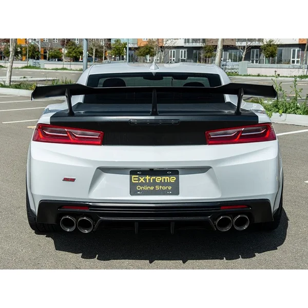 6th Gen Camaro ZL1/1LE-Style Rear Spoiler, Painted Glossy Black2019-2024 Camaro w/ Rear Spoiler Camera - Image 5