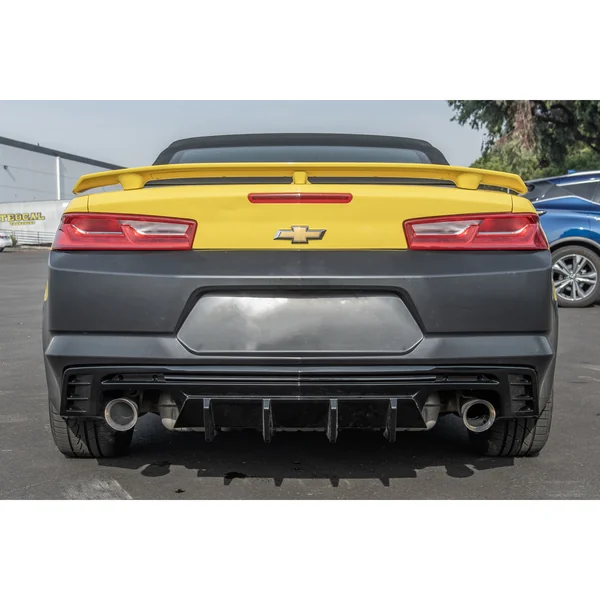 6th Gen Camaro ZL1 Package Track Style Rear Quad Exit Diffuser, Gloss Black2016-2024 Camaro Non ZL1 - Image 3